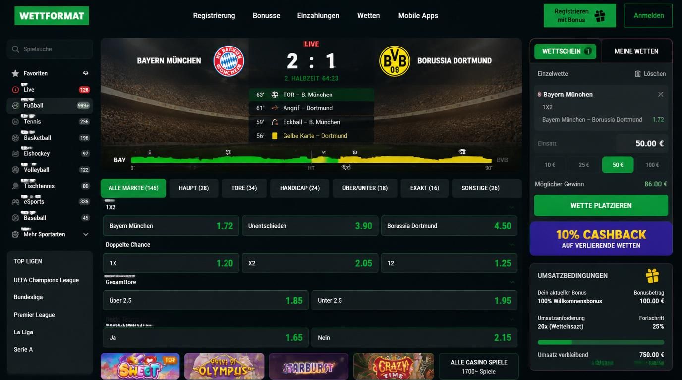 Quotenformate vergleichen: Dezimal, Bruch, American Odds